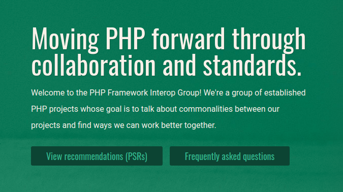 Recomendación de Estándares PHP (PSR)